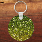 Porte-clés Parties scintillant dorées foncées chatoyantes (Recto)