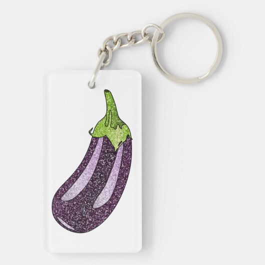 Porte-clés Parties scintillant Eggplant (Dos)