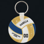 Porte-clés Parties scintillant Faux Gold personnalisée, Volle<br><div class="desc">Volleyball Sport Player Porte - clé prêt pour vous à personnaliser. Faites un merveilleux cadeau pour votre joueur de volley-ball, entraîneur, ventilateur, etc... 📌 La "ZONE BLEUE" peut être changée en n'importe quelle couleur que vous voulez en cliquant sur la zone de personnaliser. REMARQUE : SEULEMENT CHANGER LES ZONES MODÈLES...</div>