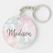 Porte-clés Parties scintillant glamour rose Joli Motif (Dos)