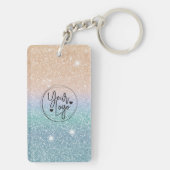 Porte-clés Parties scintillant Holographique Code QR Logo Ent (Dos)