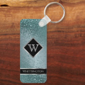Porte-clés Parties scintillant Monogram Twinkle - Turquoise (Verso)