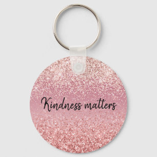 Porte-clés Parties scintillant Ombre rose