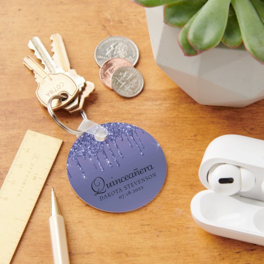 Porte-clés Parties scintillant pourpre de séchage | Lavender (Bureau)