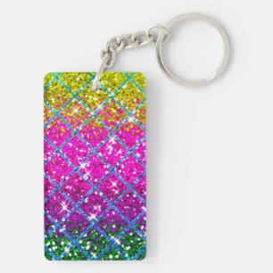 Porte-clés Parties scintillant pourpre Snakeskin