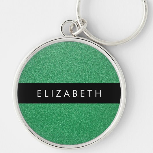 Porte-clés Parties scintillant verte, Arrière - plan Parties (Devant)