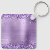 Porte-clés Parties scintillant violet étincelante Fille huile (Dos)