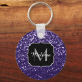 Porte-clés Parties scintillant violet foncé ultra violet scin (Recto)