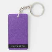 Porte-clés Parties scintillant violette, Arrière - plan Parti (Dos)