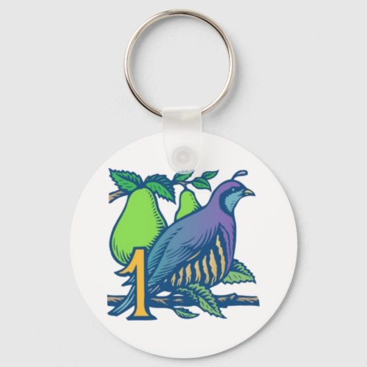 Porte-clés Partridge dans un arbre à poires (Recto)
