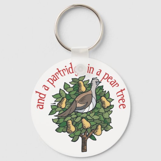 Porte-clés Partridge dans un arbre à poires (Recto)