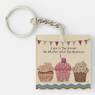 Porte-clés Party Cupcake Vintage style Bunte mignonne
