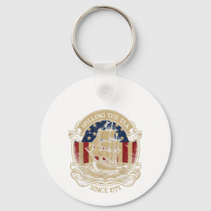 Porte-clés Party Like It's 1776 - Retro George Washington Des