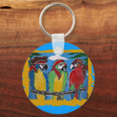 Porte-clés Party Parrots (Recto)