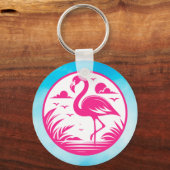 Porte-clés Parure de flamant rose d'été-68730 (Verso)