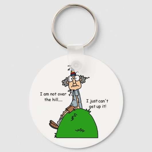 Porte-clés Pas au-dessus de l'humour de colline (Recto)
