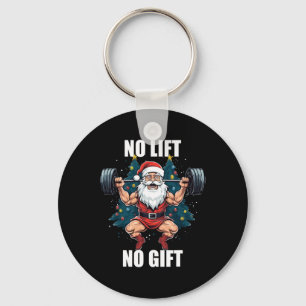 Porte-clés Pas d'ascenseur Pas de cadeau Père Noël Gym Bodybu