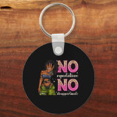Porte-clés Pas D'Attentes Ni De Déceptions Afro Black Woma (Recto)