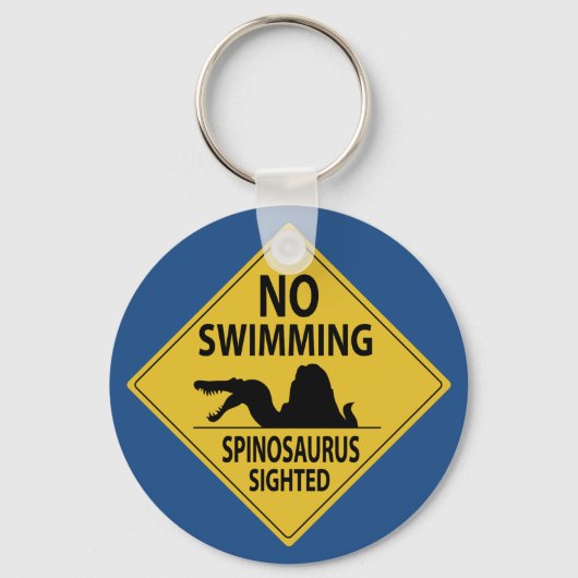 Porte-clés Pas De Baignade - Spinosaurus Vue (Recto)