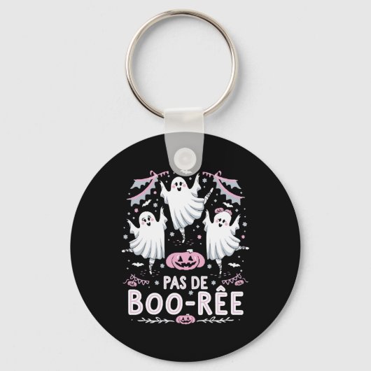 Porte-clés Pas De Boo-rée Ghost Ballet Danse Professeur Funny (Recto)