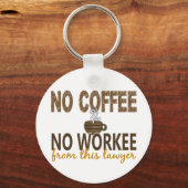 Porte-clés Pas de café Pas d'avocat (Recto)