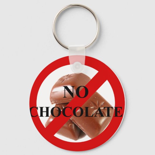 Porte-clés Pas de chocolat (Recto)