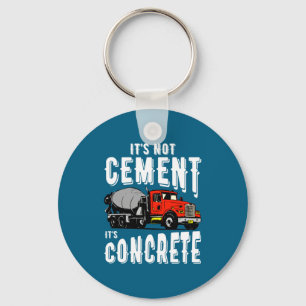 Porte-clés Pas de ciment c'est du béton Drôle de bétonnière