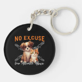 Porte-clés Pas de conceptions de droits des animaux de maltra (Dos)