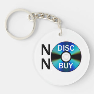 Porte-clés Pas de disque, pas d'achat