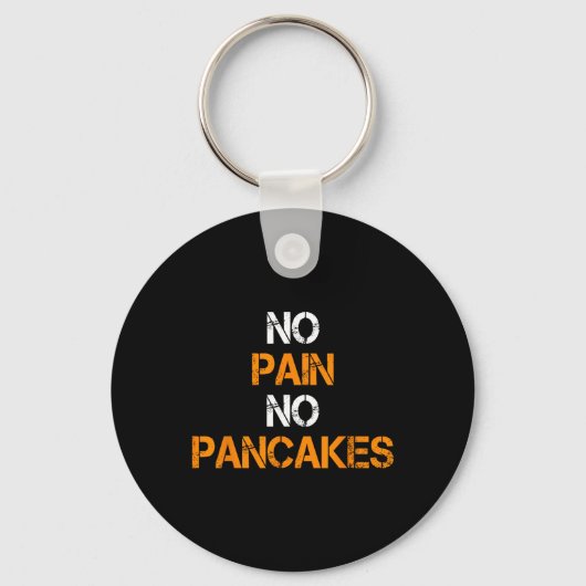 Porte-clés Pas De Douleur Pas De Pancakes Gymnase Fitness Fit (Recto)