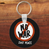 Porte-clés Pas de guerre juste la paix (Recto)