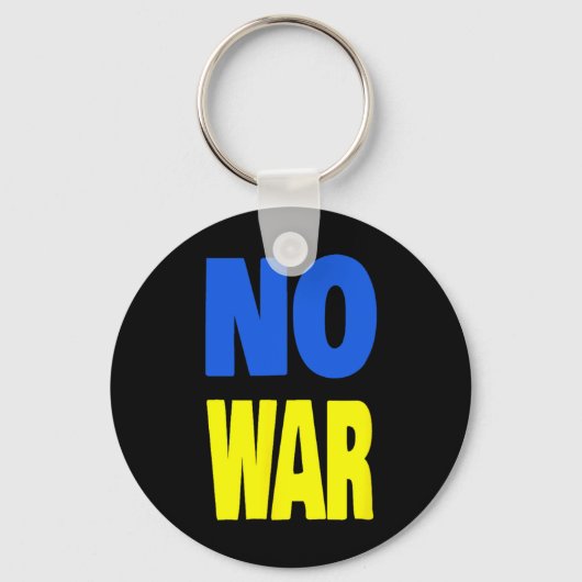 Porte-clés Pas de guerre Ukraine (Recto)
