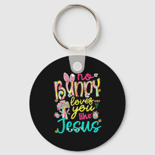 Porte-clés Pas de lapin ne t'aime comme Jésus Joyeux jour de
