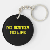 PORTE-CLÉS PAS DE MANGA PAS DE VIE (Dos)