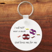 Porte-clés Pas de masque (Recto)