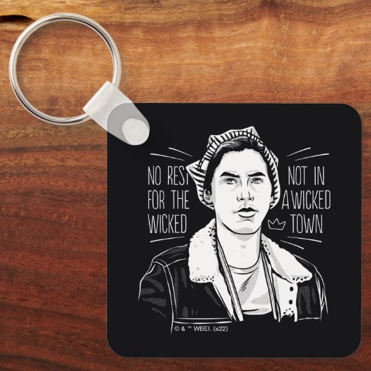 Porte-clés Pas De Repos Pour Les Méchants (Recto)