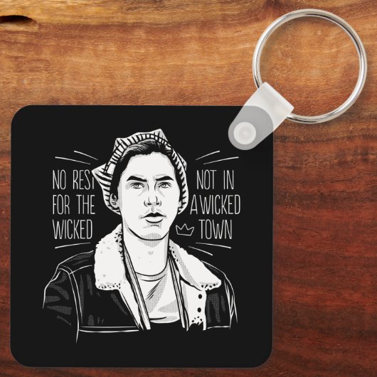 Porte-clés Pas De Repos Pour Les Méchants (Verso)