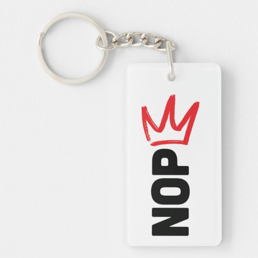 Porte-clés Pas de rois NOPE (Devant)