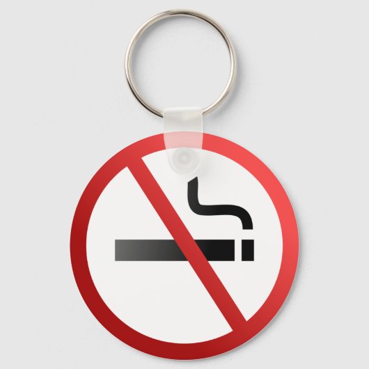 Porte-clés Pas de signe anti-tabac (Recto)