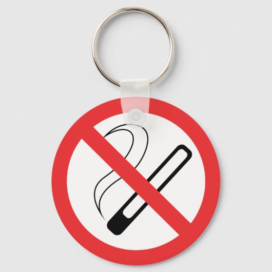 Porte-clés Pas de signe anti-tabac (Recto)