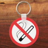 Porte-clés Pas de signe anti-tabac (Recto)
