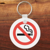 Porte-clés Pas de signe anti-tabac (Recto)