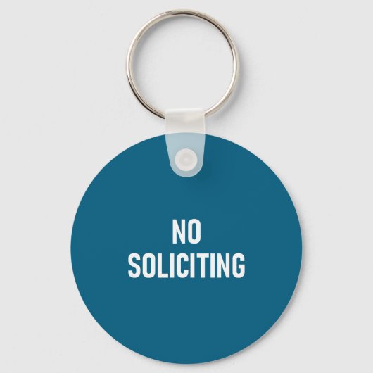 Porte-clés Pas de sollicitation, Drôle, Blagues, Sarcastique (Recto)