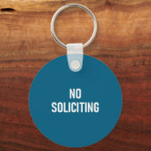 Porte-clés Pas de sollicitation, Drôle, Blagues, Sarcastique (Recto)