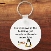 Porte-clés Pas de Windows Linux (Recto)