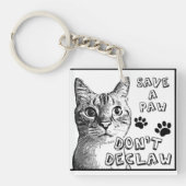 Porte-clés Pas declaw (Devant)