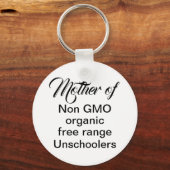 Porte-clés Pas d'école mère à la maison enfants d'école drôle (Recto)