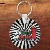 Porte-clés Pas d'illégaux Pas de Burritos Humour d'immigratio (Recto)