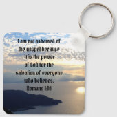 Porte-clés Pas Honte De Dieu Bible Verse Romans 1:16 (Dos)