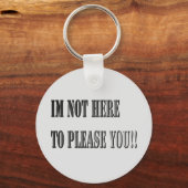 Porte-clés Pas Ici Pour Vous Plaire, Clavier (Verso)